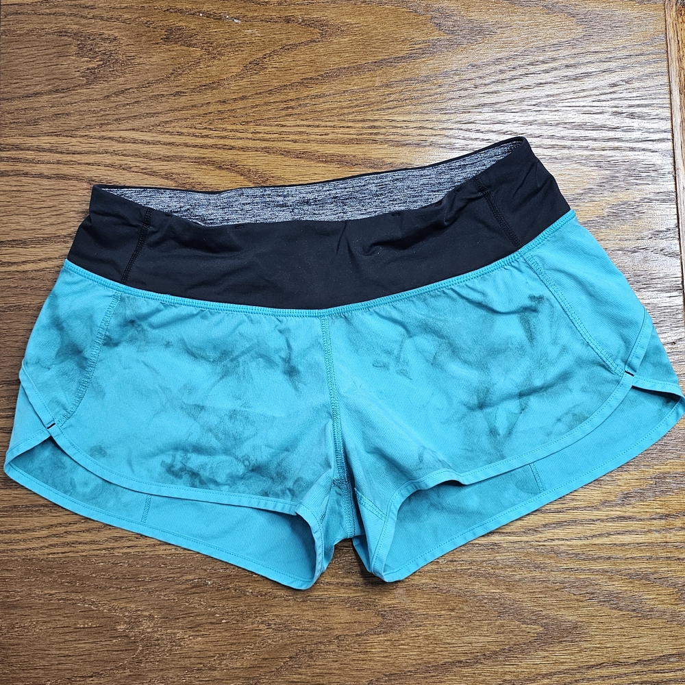 Lululemon Athletica Sea Spray Tye Dye Speed Short Size 6